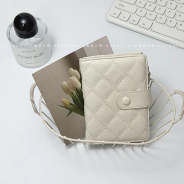 ví cầm tay nữ ví cầm tay nữ sang chảnh Phong Cách Hàn Quốc ins Phong Cách Đơn Giản Kim Cương Ví Nhỏ ~ Ví Nữ Ngắn Niche Đựng Thẻ Có Dây Kéo Ví Đựng Tiền Xu Phong Cách Mới
