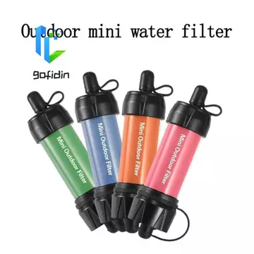 Ống hút lọc nước mini GOFIDIN, Máy lọc nước lọc uống trực tiếp, Sinh tồn ngoài trời Mini Survival Máy lọc nước uống cầm tay Ống hút đi bộ đường dài