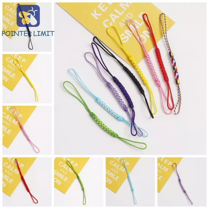 POINTER LIMIT Dây điện thoại tự làm, Dây đeo điện thoại dệt kim hai đầu, Dây treo điện thoại bện dệt móc khóa Dây buộc điện thoại Phụ kiện móc khóa