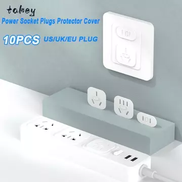WITAK 10 Cái Bảo Vệ Cắm, Phích Cắm US / EU / UK Ổ Cắm Chống Điện Phích Cắm Bảo Vệ, Khóa An Toàn Cho Bé Trẻ Em Ổ Cắm Nhựa Khóa An Ninh