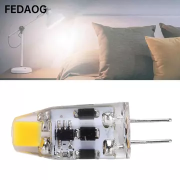 Đèn LED viên nang FEDAOG COB, Bóng đèn LED vỏ silicon đầu vào AC DC, Bóng đèn Mini có thể điều chỉnh độ sáng tiết kiệm năng lượng Bóng đèn thay thế Halogen đế 2 chân cho đèn chùm