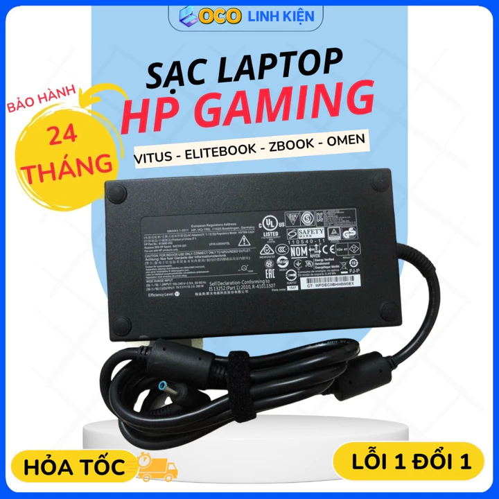 Sạc laptop HP Gaming công suất lớn Victus Gaming / HP ZBook / HP OMEN / HP EliteBook (120W – 200W) - BẢO HÀNH 12 THÁNG