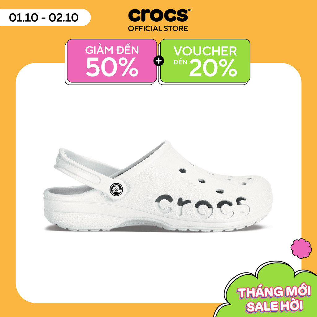 Giày Clog Unisex Crocs Baya - White - 10126-100