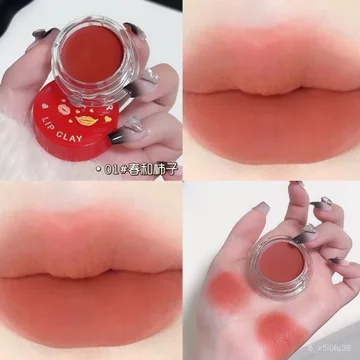 Son bùn hũ mịn lì tôn da sinh viên không trôi không dính ly màu đỏ gạch