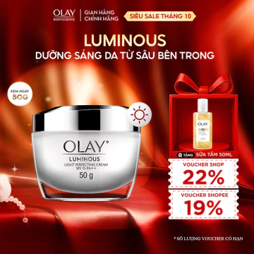 [Olay Livestream] Kem Dưỡng Da Ban Ngày OLAY Luminous Sáng da Mờ Thâm Nám SPF15 PA 50g