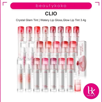 CLIO CLIP Crystal Glam Tint | Son bóng nước, Son bóng phát sáng 3.4g