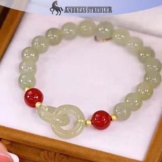 Onetimingfine Vòng Tay Hạt May Mắn Cho Nữ Tinh Tế Phong Cách Trung Hoa Khóa Trái Tim Vòng Tay Vòng Tay Trang Sức Thời Trang Phụ Kiện Quà Tặng VN