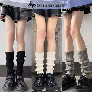 Onetimingfine Gothic Chân Ấm Nữ Tất Dài Len Dệt Kim Chân Bao Tay Ấm Hơn Thu Đông Móc Heap Tất Boot còng Vớ VN