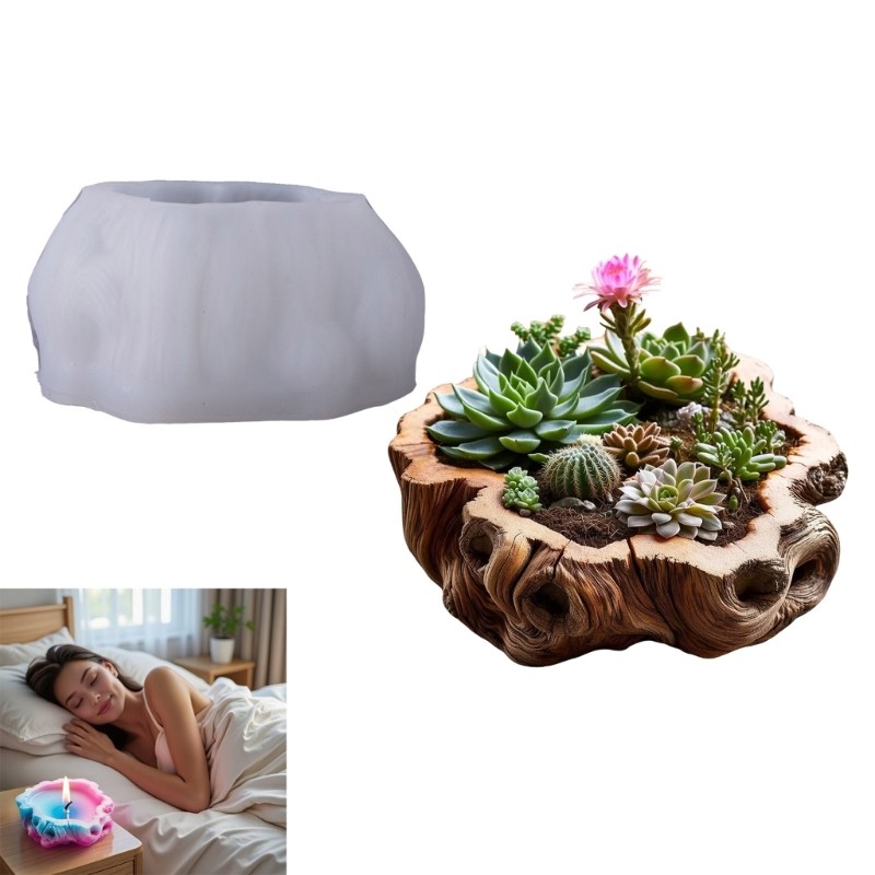 Khuôn Silicone ELEGA Cho Chậu Trồng Bê Tông và Mọng Nước