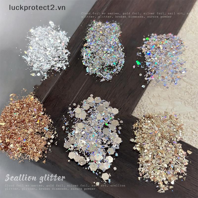 # luckpro # 1Box Ngôi Sao Lấp Lánh Móng Tay Lấp Lánh Pentagram Trang Trí Móng Tay Phụ Kiện Salon DIY Nail Art Design.