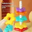 1 Bộ Đồ Chơi Xếp Chồng Xoay Tháp Cầu Vồng Montessori Trẻ Em Phát Triển Kỹ Năng Vận Động Xếp Chồng Đồ Chơi Trò Chơi Quà Tặng Giáo Dục Mới