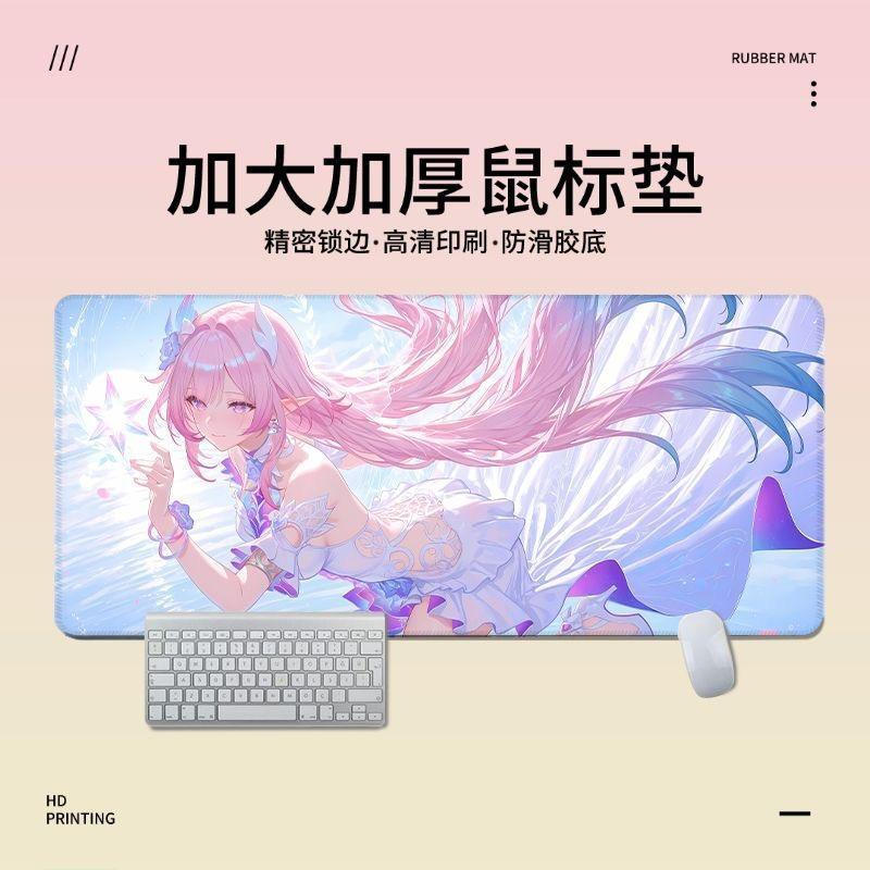 Tấm lót chuột Wuthering Waves - Thảm để bàn theo chủ đề cộng hưởng Jinhsi, Đế cao su chống trượt 3mm
