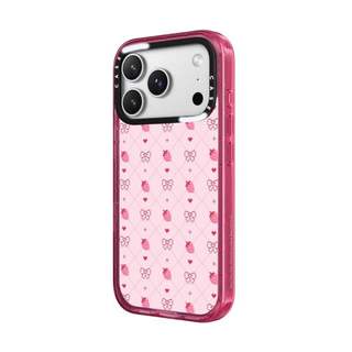 CASECASE X Dâu Nơ Hồng Fizz Màu Trong Suốt Cứng Hút Từ Tính Tác Động Dành Cho Apple IPhone 12 13 14 15 16 17 Pro Max Air Plus Có Hộp
