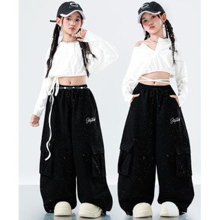 Đồ Nhảy Hiện Đại Hiphop Trẻ Em Set Đồ Dance Jazz Quần Nhảy Crop Top Đồ Nhảy Cho Bé Gái Bộ Tập Nhảy Cho