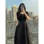 Đầm đỏ nữ corset suông dáng dài đầm dạo phố nhẹ nhàng xinh nhẹ nhàng đi biển váy liền công sở