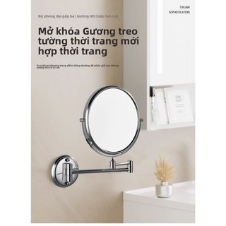 【 KOHLER 】Gương trang điểm xoay hai mặt không cần khoan, không ánh sáng, gương phóng đại cạo râu, gương chống sương mù k