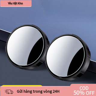 Gương cầu lồi ô tô xoay 360 độ hút chân không cao cấp dễ dàng lắp đặt giúp quan sát điểm mù và lái xe an toàn hơn