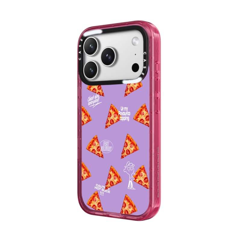 CASECASE X Pizza Hồng Fizz Màu Trong Suốt Cứng Hút Từ Tính Tác Động Dành Cho Apple IPhone 12 13 14 15 16 17 Pro Max Air Plus Có Hộp
