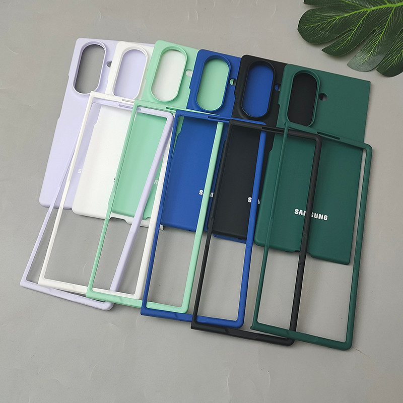 Ốp Nhựa Siêu Mỏng Cho Samsung Galaxy Z Fold 4 5 6 7 5G Điện Thoại Cứng Bảo Vệ Mặt Sau Vỏ Chống Sốc Cho ZFold7 Fold6