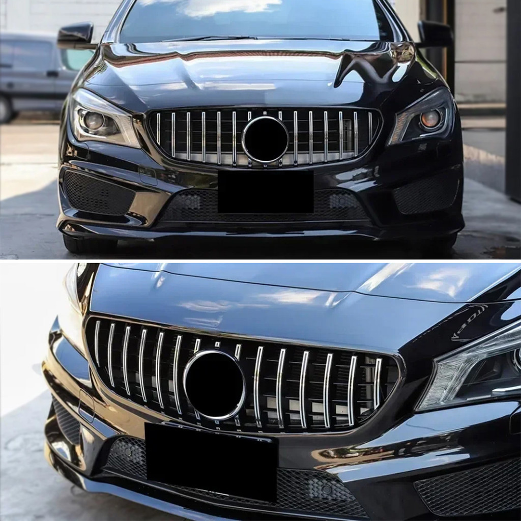 Lưới tản nhiệt cản trước Lưới tản nhiệt đầu vào GT Diamond cho Mercedes C117 W117 Benz CLA 2013 2014 2015 2016 2017 2018 2019 Chỉnh sửa Facelift