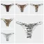 ZENZON Leopard Thong, Quần lót liền mạch in sọc, Quần lót lụa băng eo thấp sang trọng Quần lót nữ hàng ngày