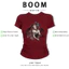 BOOM Áo Baby Tee Nữ Cotton Ôm Body-Áo Thun Ngắn Tay Y2K In Hình PhongCách Mùa Hè, Cổ Tròn Hàng Đầucách hàn quốc phong694