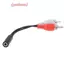 Cáp âm thanh 2in1 3,5mm đến 2rca cáp chuyển đổi âm thanh đầu sen đôi cáp av