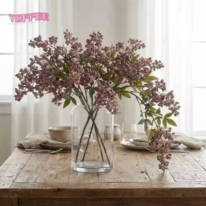 Nhánh Nandina Berry nhân tạo YOFFOR, Nhựa