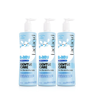 Bộ 3 chai Sữa Tắm Gội Trẻ Em Lactacyd Baby Gentle Care Bảo Vệ Dịu Nhẹ Cho Làn Da Nhạy Cảm 500ml/chai