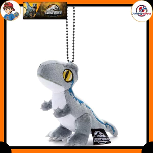 Jurassic World ball-chain mascot — Blue (Velociraptor), approx. 13 cm wide