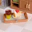 HFTOY 1 / 2 Bộ Nhà Búp Bê Thu Nhỏ Sumilation Bánh Trà Sữa Mini Có Đĩa Cho Bé Giả Vờ Chơi Đồ Chơi ~