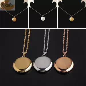 NKSFX Hình Ảnh Mềm, Vòng Cổ Thép Không Gỉ, Món Quà Trang Sức Chất Lượng Cao Gương Ba Lan DIY Vòng Cổ Dành Cho Nữ