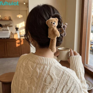 Kẹp Tóc Gấu FUHUIOT, Vuốt Tóc Sang Trọng Hoạt Hình Ngọt Ngào Đa Năng, Lolita Đáng Yêu Thanh Lịch PC Phụ Kiện Tóc Dễ Thương Kẹp Tóc Trẻ Em