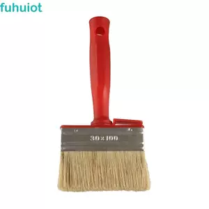 FUHUIOT Bàn chải tường lông mềm, Bàn chải sơn tay cầm bằng nhựa dày, Thiết thực Áp dụng đồng đều Công cụ làm sạch gia cố đinh tán Dụng cụ đánh răng tường Loại bỏ tro