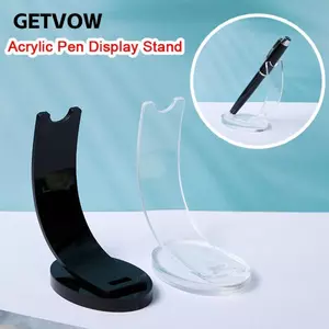 Giá đỡ trưng bày bút chì GETVOW, Giá đỡ trưng bày bút cao cấp Acrylic, Giá đỡ cọ trang điểm trong suốt chất lượng sáng tạo Văn phòng phẩm