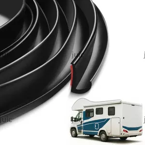 Thợ lặn mưa mái nhà JUIC, Mặt sau tự dính 1 / 5 / 6M RV Rain Gutter, Thiết kế hình chữ J hạng nặng bằng cao su silicon chống tia cực tím Kênh thoát nước nước mưa Motorhomes