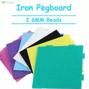 YOLOGO Cầu Chì Hạt Pegboards, 52 * 52 Chân / 104x104 Chân Thủ Công Trang Trí Hạt Perler Hama, Sáng Tạo DIY Làm Xếp Hình Khối Chịu Nhiệt Vuông Công Cụ Thủ Công Thủ Công