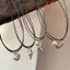 JULYHOT Retro Bla Dây Trái Tim Vỏ Mặt Dây Chuyền Nelace Cho Nữ Sao Biển Xương Đòn Dây Xích Nelace Hợp Thời Trang Phụ Kiện Quà Tặng Massivedeals