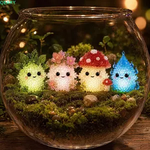 QEARY Glowing Fantasy Spirits DIY Bead Kit, Bộ dụng cụ thêu hạt động vật DIY thủ công đầy màu sắc, Bộ dụng cụ làm móc khóa thú cưng Mini nhỏ dễ thương dành cho trẻ em