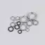 Vòng chia câu cá bằng thép không gỉ TMOY 3,5 12MM Vòng tròn đôi được tăng cường 100 chiếc để sử dụng nước mặn và nước ngọt TMOY