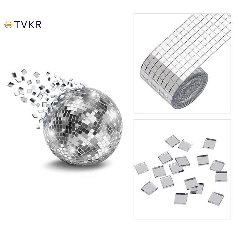 TVKR 4x100cm Gương Khảm Gạch Stiers DIY Tự Dính Mini Vuông Acrylic Tường Stier Thủ Công Đảng Trang Trí Nhà OIK