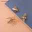 Mini Brass Bee Hình Tượng Đồng Cổ Côn Trùng Để Bàn Trang Trí Nhà Trà Thú Cưng FSI
