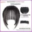 HFSHY Thoải Mái Bện Với Bangs Tổng Hợp Cao Cấp Viền Tóc Giả Cho Bé Gái Đảng Ngày Chụp Ảnh Sử Dụng VN