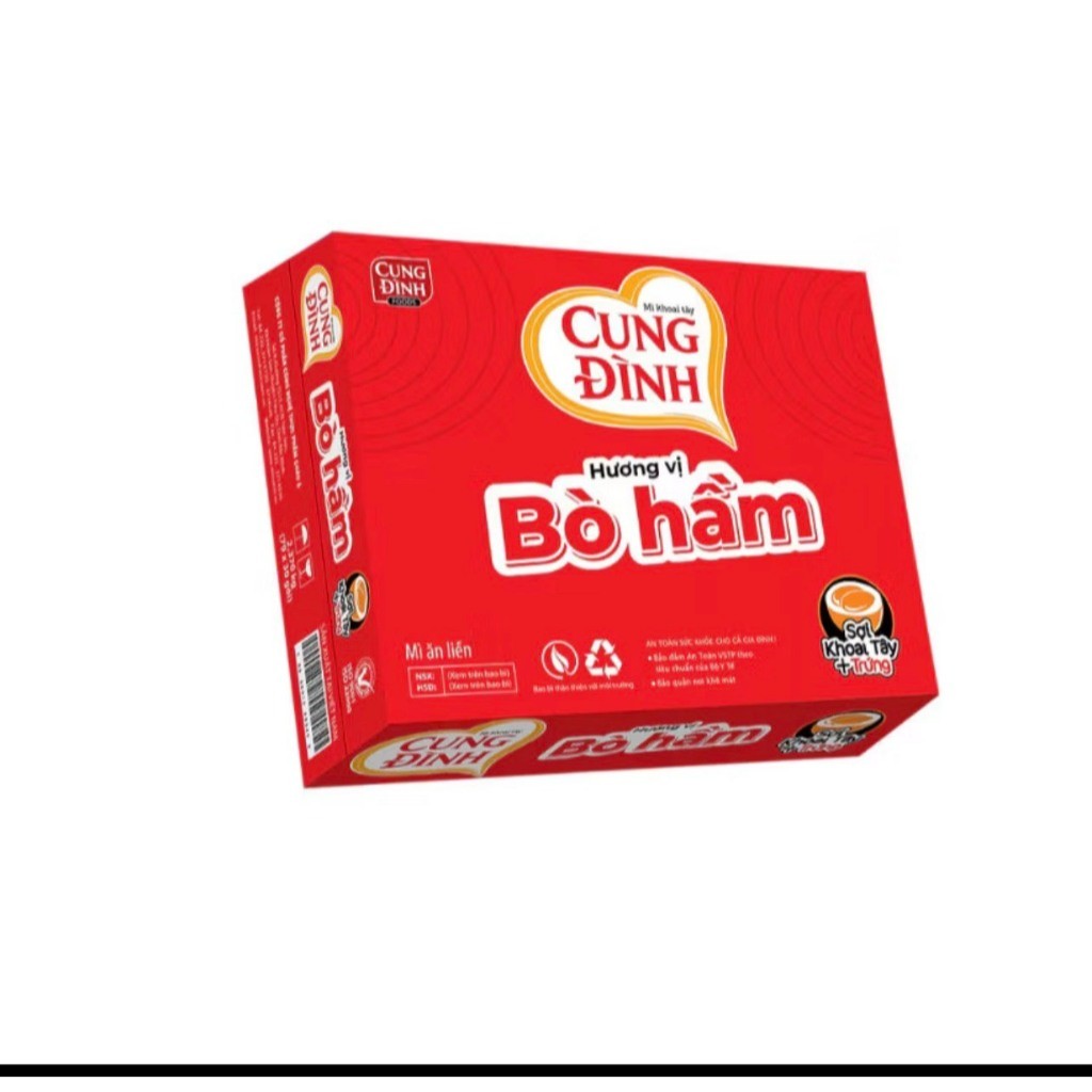 THÙNG MÌ TÔM CUNG ĐÌNH ĐỦ VỊ / THÙNG 30 GÓIx80G