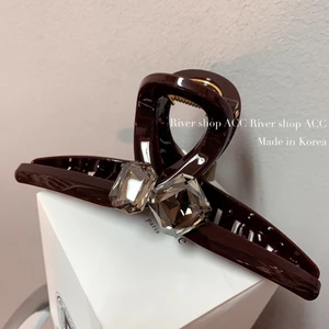 Đơn Giản Phù Hợp Với Kim Cương Giả Phong Cách Hàn Quốc Đầu Lưng Cá Mập Lớn Kẹp Nữ Thời Trang Kẹp Tóc Phụ Kiện Tóc Cảm Thấy Kẹp RXQP