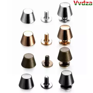 VVDZA 10 Bộ / túi 10 / 12 Mm Dây Đeo Đinh Tán DIY Da Thủ Công Quần Áo / Túi / Giày Kim Loại Móng Tay Xô Mái Vòm