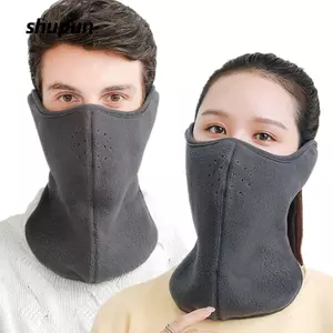 SHUPUN Mặt Lông Cừu, Mùa Đông Nam Nữ Ấm Áp, Ấm Cổ Khăn Thể Thao Chống Gió Đi Xe Đạp Mặt