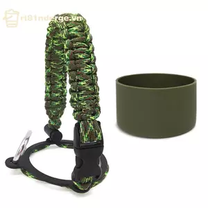 GE Silicone Chống Trơn Trượt Đế Bao Paracord Tay Cốc Nước Mang Dây Đeo VN