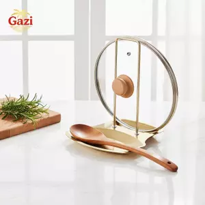 Nắp nồi bằng thép không gỉ chống gỉ Ra Chống trượt Dễ dàng lắp đặt Giá đỡ lưu trữ nhà bếp cho món ăn Bộ đồ ăn Đồ dùng nấu ăn Sử dụng tại nhà [VN]