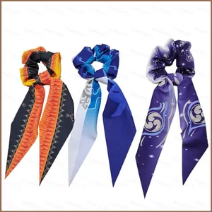 SQ11 Genshin Tác Động Băng Đô Quấn Tóc Anime Dây Buộc Tóc Cosplay Tóc Vòng Kazuha Venti Raiden Ei Quà Tặng